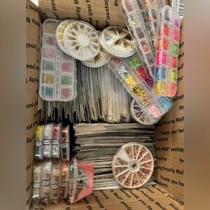 Bundle of Nail Art Stickers and Nail Decor